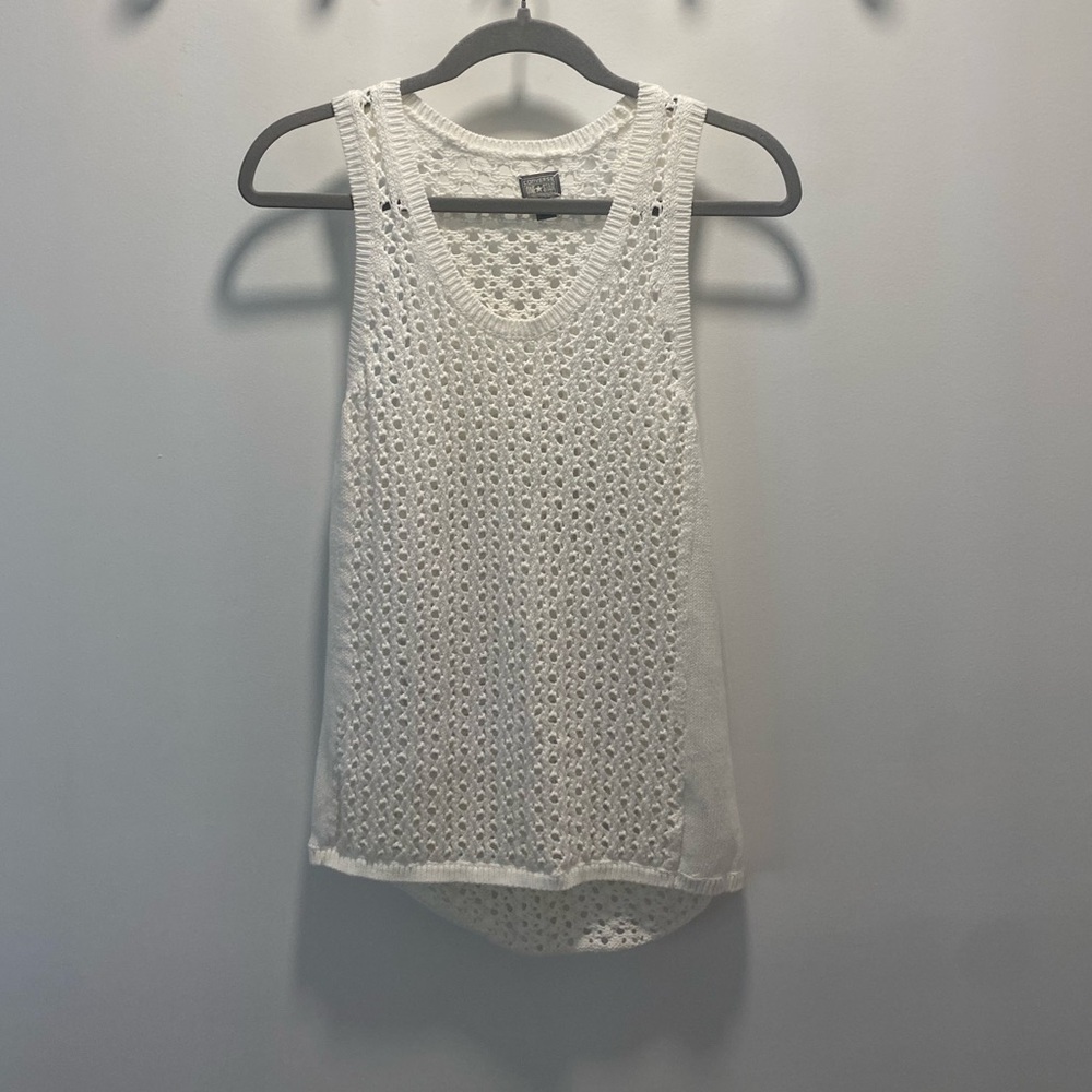 Converse White Knit Tank Top